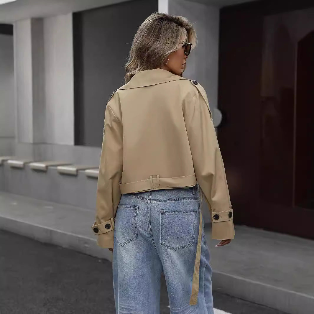 Giacca da uomo autunno-inverno europea e americana, temperamento casual, doppiopetto