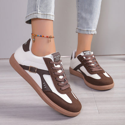 Scarpe da ginnastica tedesche da donna taglie forti, classiche, con punta tonda