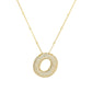 Brass Zircon Bubble Balloon Letter Pendant Necklace For Women