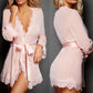 Frauen Nachtwäsche Robe Kleid Spitze Nachtwäsche Mode