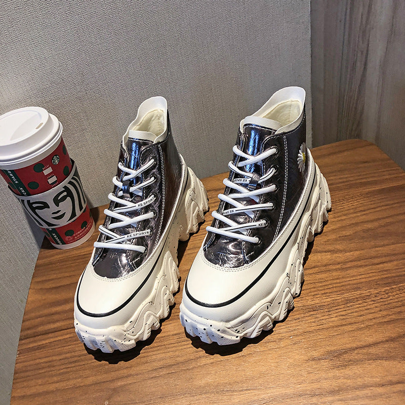 High-Top-Herbst-Gänseblümchen-Schuhe