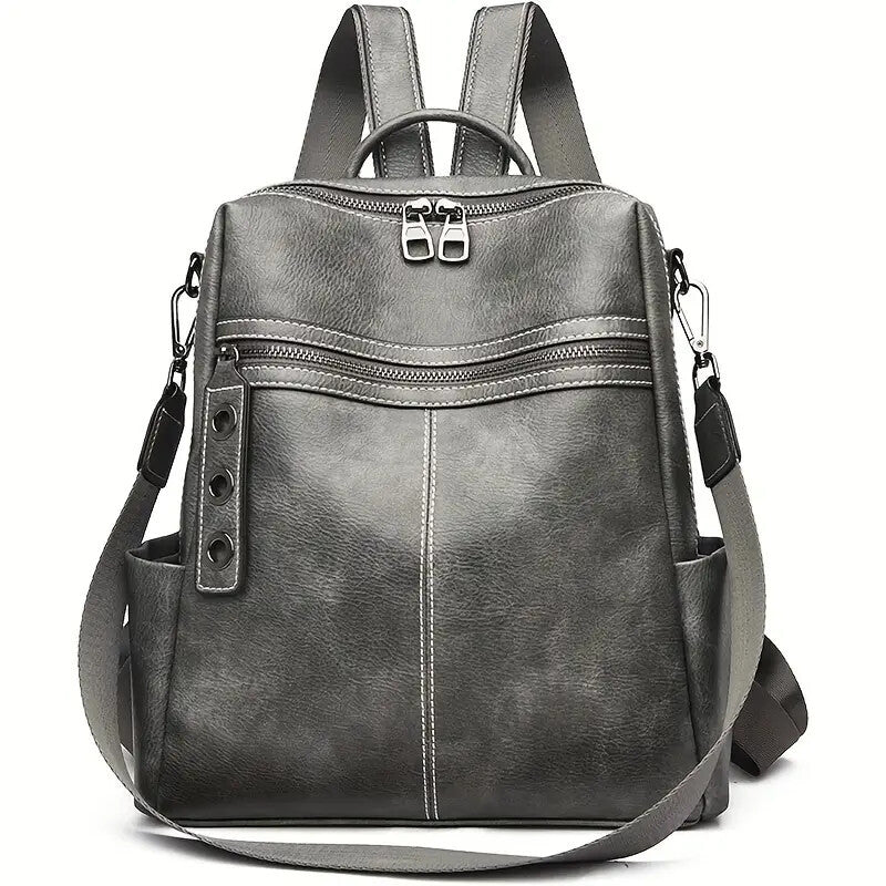 Borsa per donna alla moda in similpelle, borsa a tracolla convertibile, borsa da viaggio, borsa a tracolla, zaino da donna