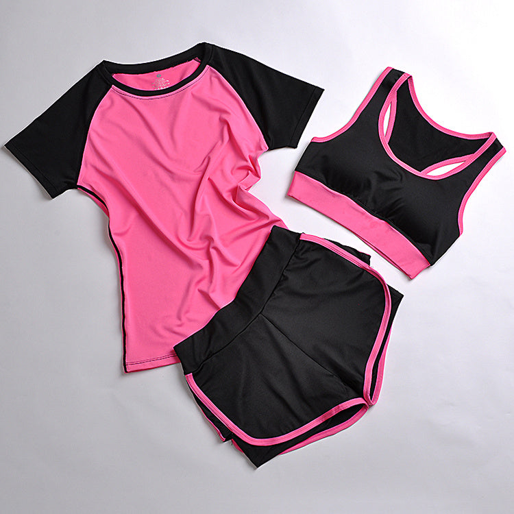 Abbigliamento yoga completo sportivo a tre pezzi
