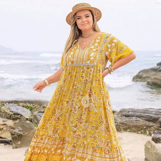 Abito lungo da donna Bohemian Leisure Vacation
