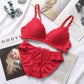 Biancheria intima da donna senza anello in acciaio sezione sottile raccogliere pizzo sexy