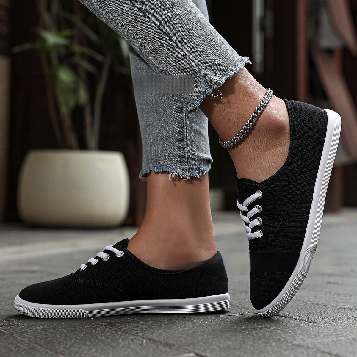 Scarpe da corsa da donna, bianche, solide