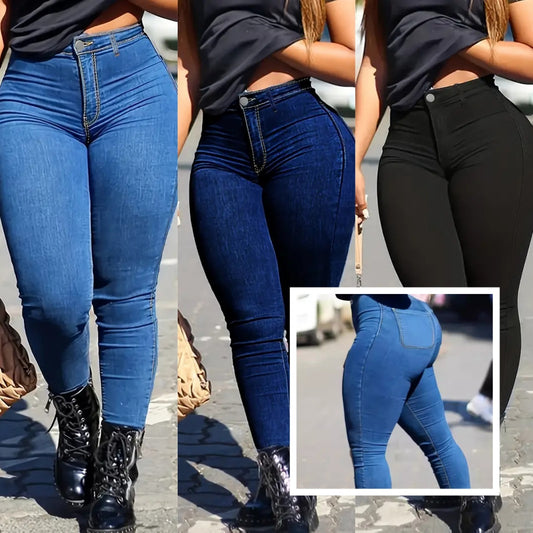 Jeans For Women Oversize Basics Pants Ladies Pencil Pants
