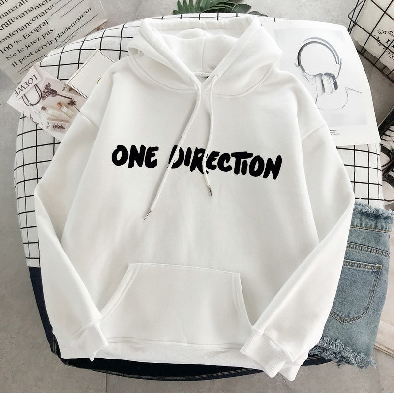 Nuovo pullover grafico con estetica Harajuku di Harry Styles e One Direction