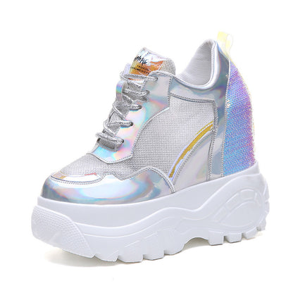 Scarpe sportive da papà per celebrità, traspiranti, con suola spessa e spugna in rete