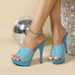 Women's Slippers New Summer Fashion All-matching Stiletto Heel High Heels