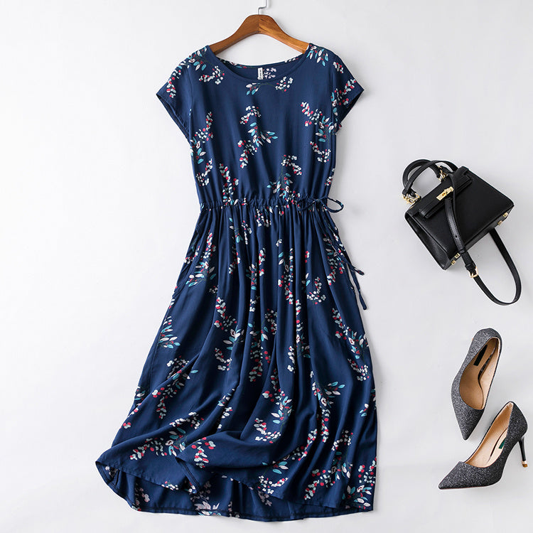 Cotton silk dress