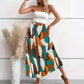 Gonna casual da donna con stampa alla moda