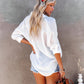 Camicia a maniche lunghe casual alla moda sottile per le donne