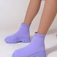 European And American Platform Fly Woven Mesh Booties Plus Size Women's Boots