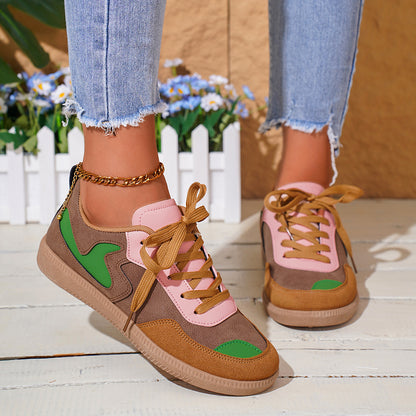 Scarpe da donna con tacco basso, leggere, suola morbida, per il tempo libero
