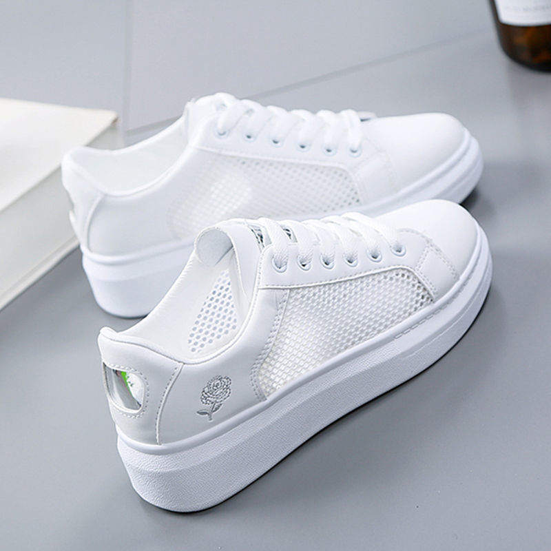 Spring And Autumn All-match Sneakers Student Breathable Net Shoes Flat Shoes