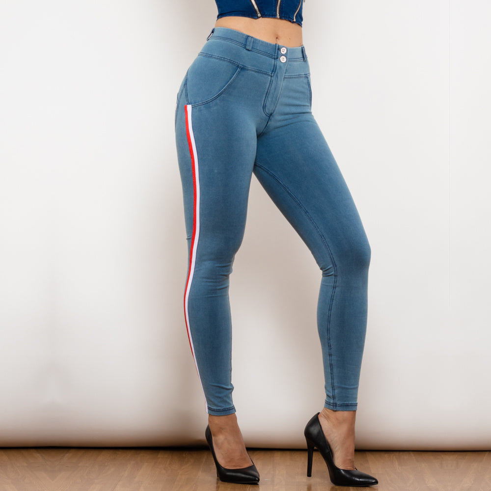 Leggings Woman Sexy Push Up Jeans Denim Pencil Pants