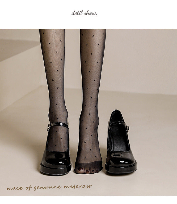 Wasserdichte Plateauschuhe mit Schnalle und hohem Absatz für Damen