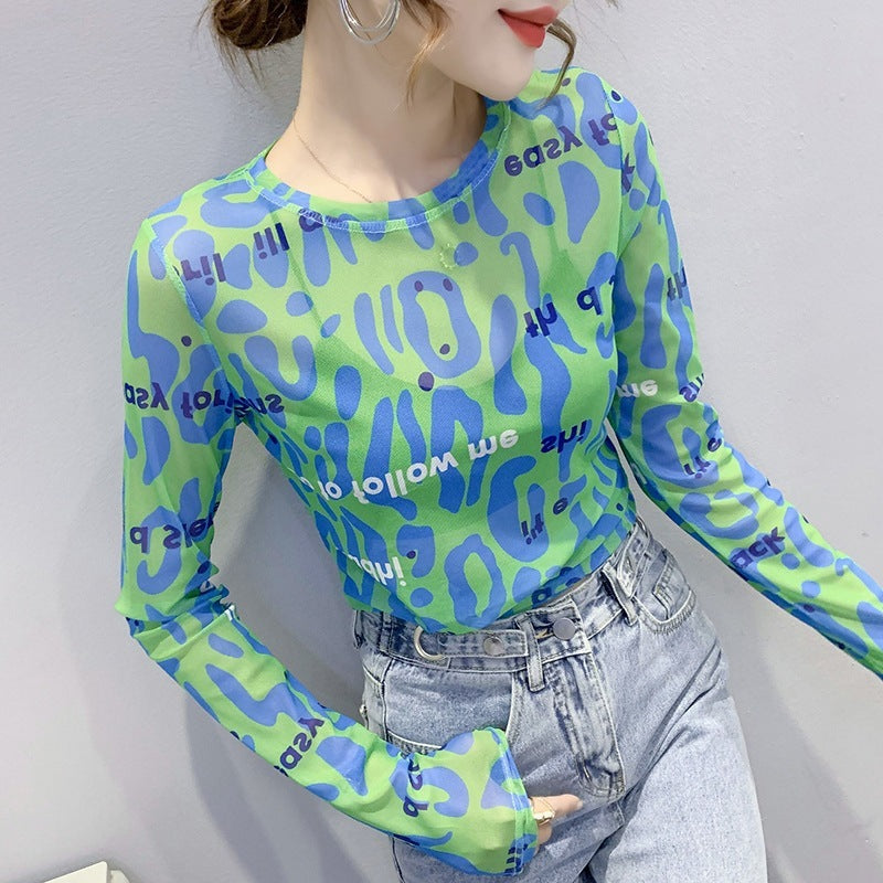 Women's Mesh Undershirt With Sun Protection Inside