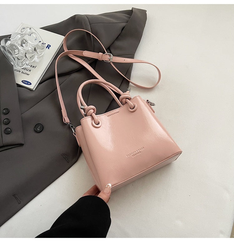 Damen Messenger Bag Mode Tragbare One-Shoulder Bucket Bag