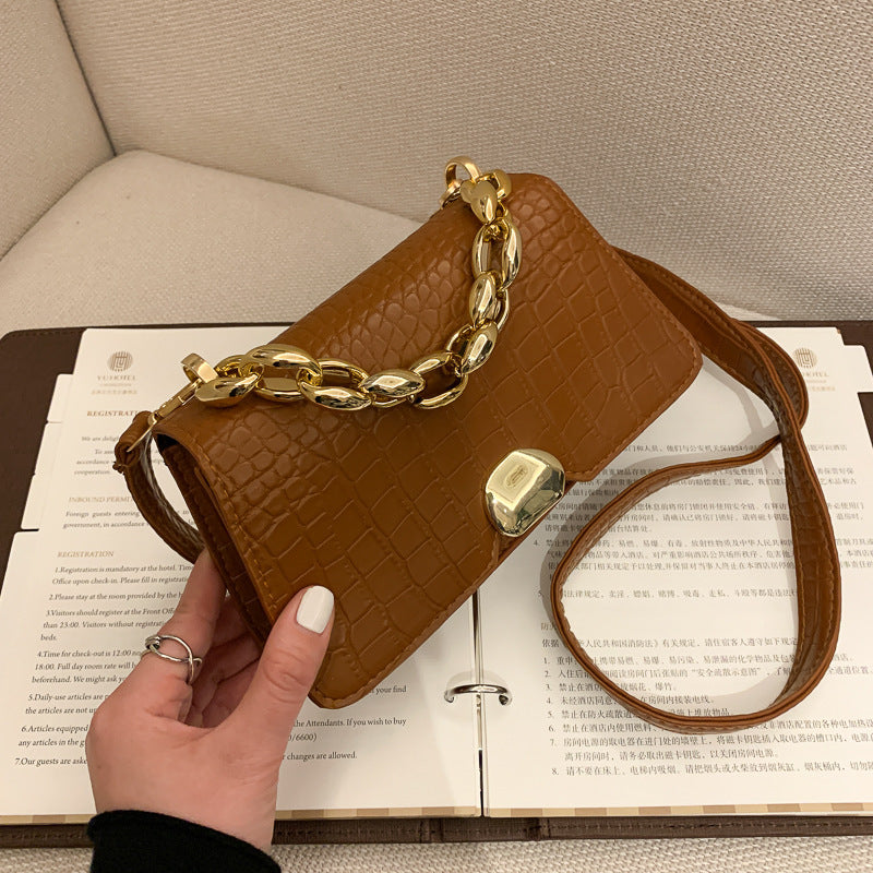 Retro Messenger Bag Einfache kleine quadratische Tasche