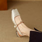 Women's Chinese Style Traditional For Cheongsam Square Toe Cap Sandals