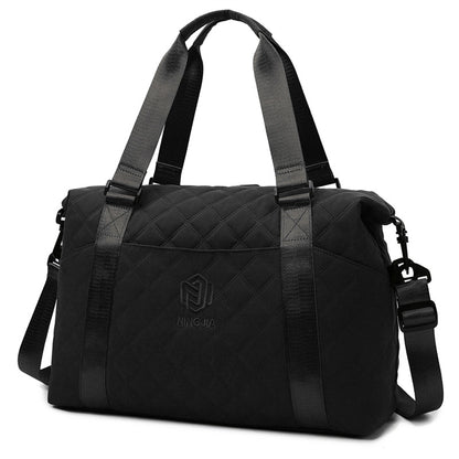 Borsa da viaggio Rhombus da donna, leggera, stile coreano, a tracolla