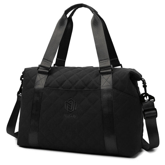Borsa da viaggio Rhombus da donna, leggera, stile coreano, a tracolla