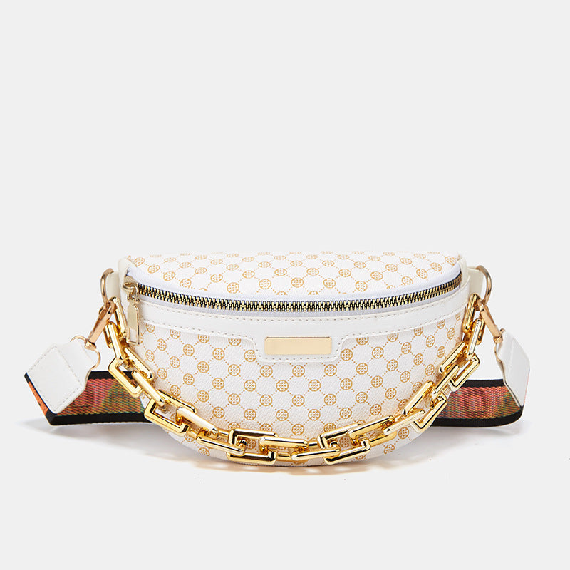 Borsa a tracolla alla moda da donna, borsa a tracolla con stampa leopardata