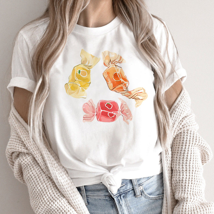 Fashion Personalized T-shirt Women's Short Sleeve