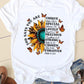 Stile lettera carino dolce manica corta moda donna stampa
