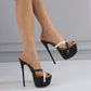 Color Matching 16cm High Heel Stiletto Heel Slippers
