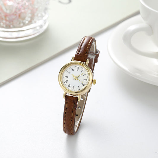 Orologio da donna con cinturino in lega semplice e compatto