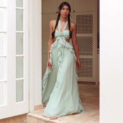 Niche Abito a tubino con volant da donna