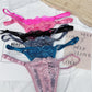 Hohle Spitze, verstellbare Schnalle, niedrige Taille, weiche, bequeme Unterwäsche für Damen