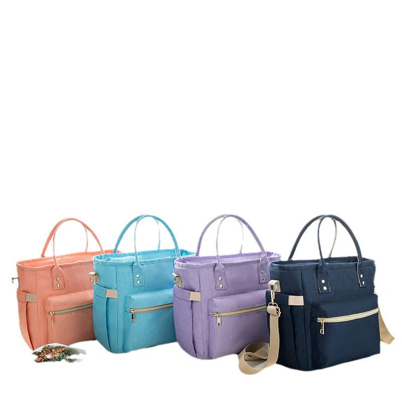 Tragbarer Reißverschluss, praktisches Oxford-Gewebe, multifunktionale Bento-Lunchtasche mit Wärmeisolierung