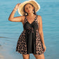 Women's Creative Simple Printed Conservative Split Swimsuit