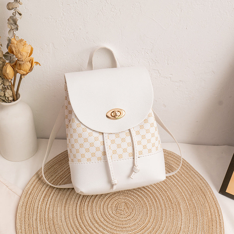 Zaino alla moda semplice retrò coreano tipo