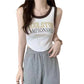 Women's Summer Letter Printing Short Camisole