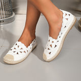 Fisherman Shoes Lightweight Flat Straw Women Hollow Out