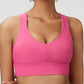 Wide Shoulder Strap I-shaped Strong Support Sports Underwear For Women