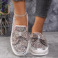 Mocassini con plateau e strass taglie forti da donna