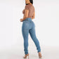Europäischen Und Amerikanischen Stretch Schlankheits Jeans