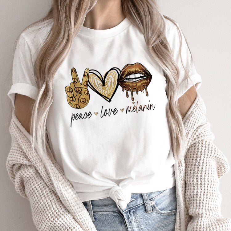 Fashion Personalized T-shirt Women's Short Sleeve