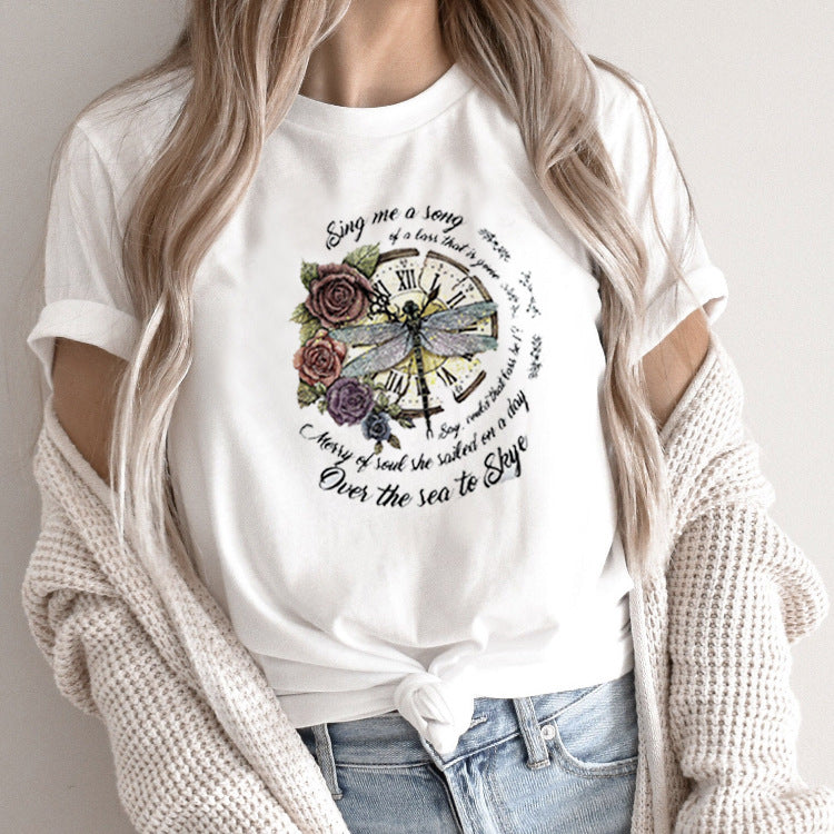 Fashion Personalized T-shirt Women's Short Sleeve
