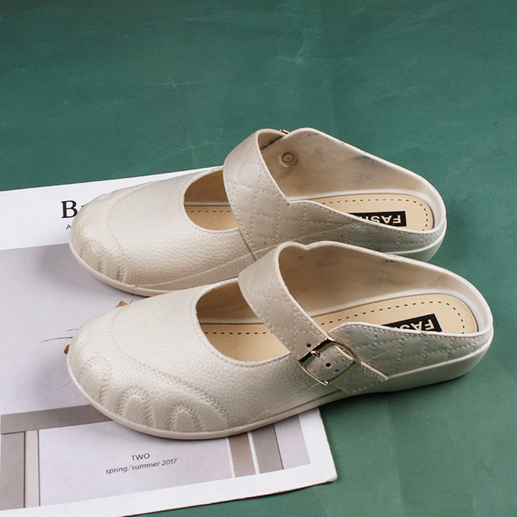 Baotou Flache Halbschuhe Damen