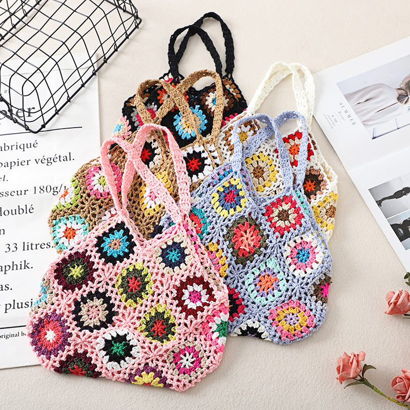 Handgemachte Häkelweb-Vintage-Hohltasche