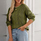Top multicolore con scollo rotondo alla moda da donna