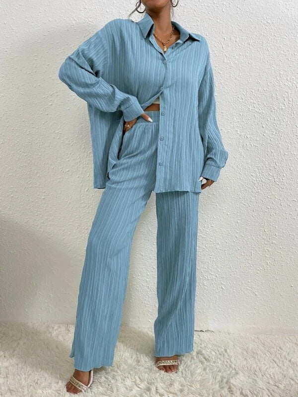 Cardigan largo con colletto a camicia da donna, abito a maniche lunghe