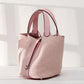 Cowhide Painted Vegetable Basket Portable Women's Bag Adjustable Shoulder Strap